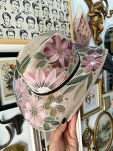 Pastel pink tan cowgirl hat