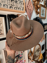 100% wool stiff brim tattooed hat