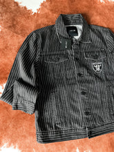 Raiders Denim Jacket size m nwt