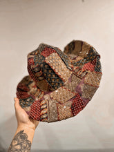 limited edition Rare: 1 of 1 Boho Rust and Gold Embellished Cowgirl Hat (top and bottom)