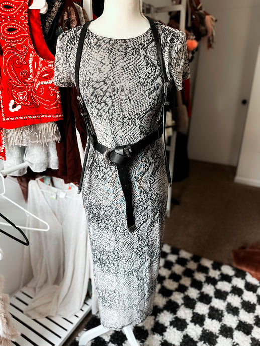 NWOT: goth snake skin dress size S/M