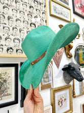 Turquoise Green Cowgirl Hat