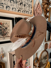 100% wool stiff brim tattooed hat