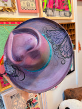 Heart shaped top and bottom painted color shifting hat
