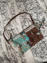 Rare 1 of 1 handmade charms vintage shoulder purse with stones