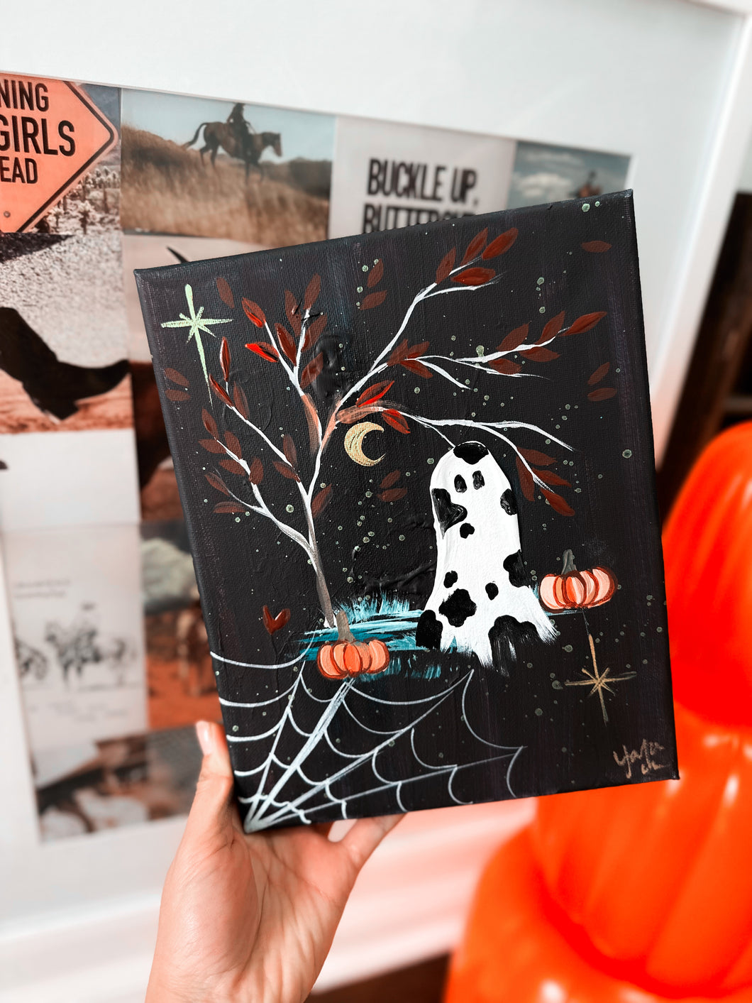 Spooky Cowgirl Ghost