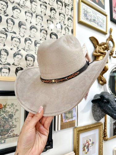 Light Taupe Cowgirl Hat