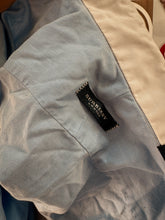 Modern blue and white genuine designer Burberry button up ￼