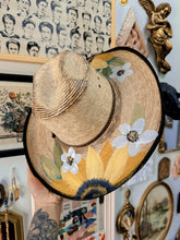 American hat makers Palm leaf sunflower cowgirl hat