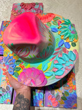 Colorful florals hat
