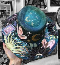 Turquoise and teal witchy hat