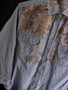 Wrangler X Billabong pearl snap fits like M/L