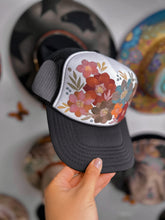 Earthy muted tones trucker hat