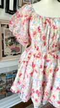 Cottagecore 3D floral puff dress size M New