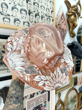 Rose gold floral hat