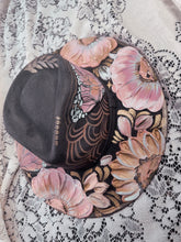 Gray blush pink gold and rose gold butterfly hat