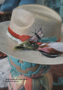 Cottage palm leaf hat