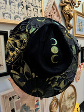Black color shifting extra shimmery black hat (made to order)
