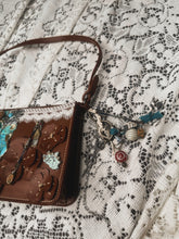 Rare 1 of 1 handmade charms vintage shoulder purse with stones