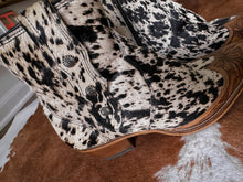 Genuine Hide and leather cowgirl booties size 8