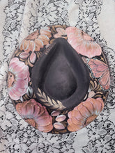 Gray blush pink gold and rose gold butterfly hat