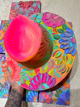 Colorful florals hat