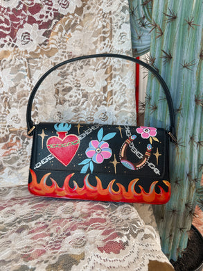 Cowgirl tattooed purse