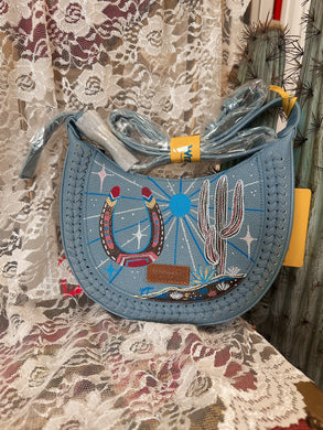 Blue: Cactus Cowgirl Crossbody