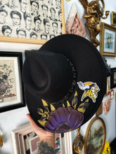 Extra wide brim Vikings hat