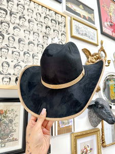 Classic Black and Tan Cowgirl Hat