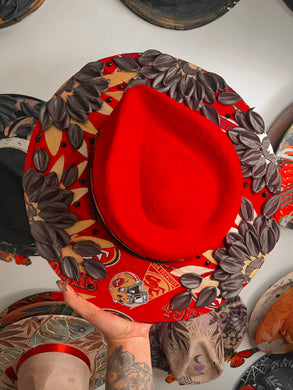 Red 49ers inspired hat