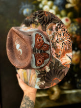 Color shifting moody lightweight and airy witchy leopard hat