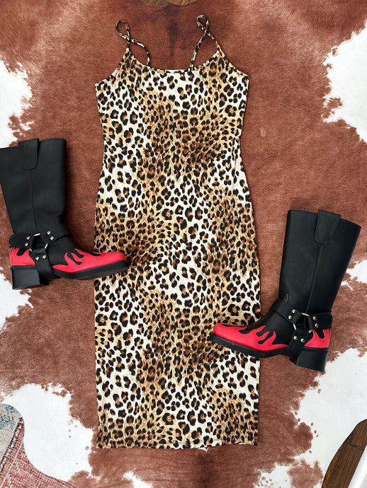 Y2K animal print dress size L