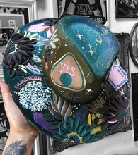 Turquoise and teal witchy hat