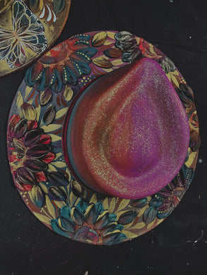 Jewel toned ombre extra shimmer hat