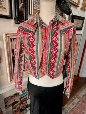 Vintage cropped rodeo shirt from London