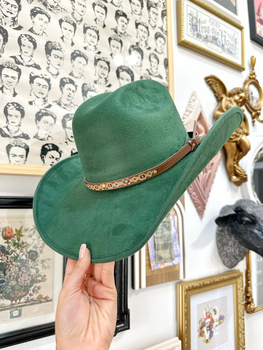 Classic Green Cowgirl Hat