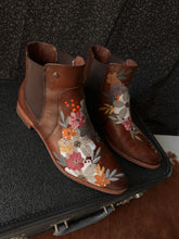 Genuine soft leather painted boots size 8.5