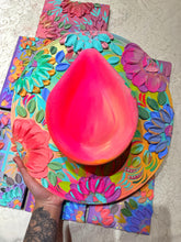 Colorful florals hat