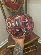 ￼Copper roses hand painted heirloom ￼pumpkin