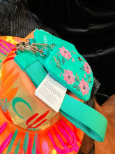 Lululemon mint cherry blossoms card pouch and keychain