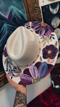 Jewel toned extra wide brim hat