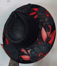 Shimmer black with red
