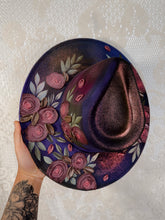 Ombre shimmer dark florals