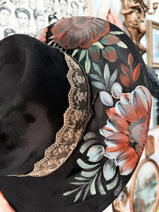 Black jewel muted tones extra shimmery with lace size Large