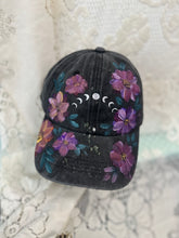 Witchy moon embroidered cap