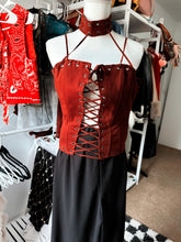 Burgundy Vampire Top NFR look size M (adjustable)