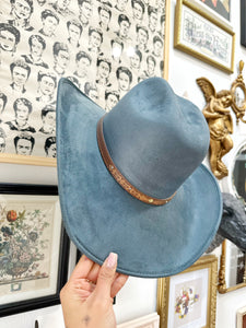 Denim Blue Cowgirl Hat