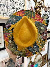 Top and Bottom mustard butterfly hat