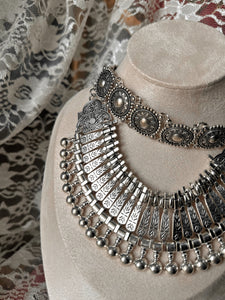 Huge statement boho necklace